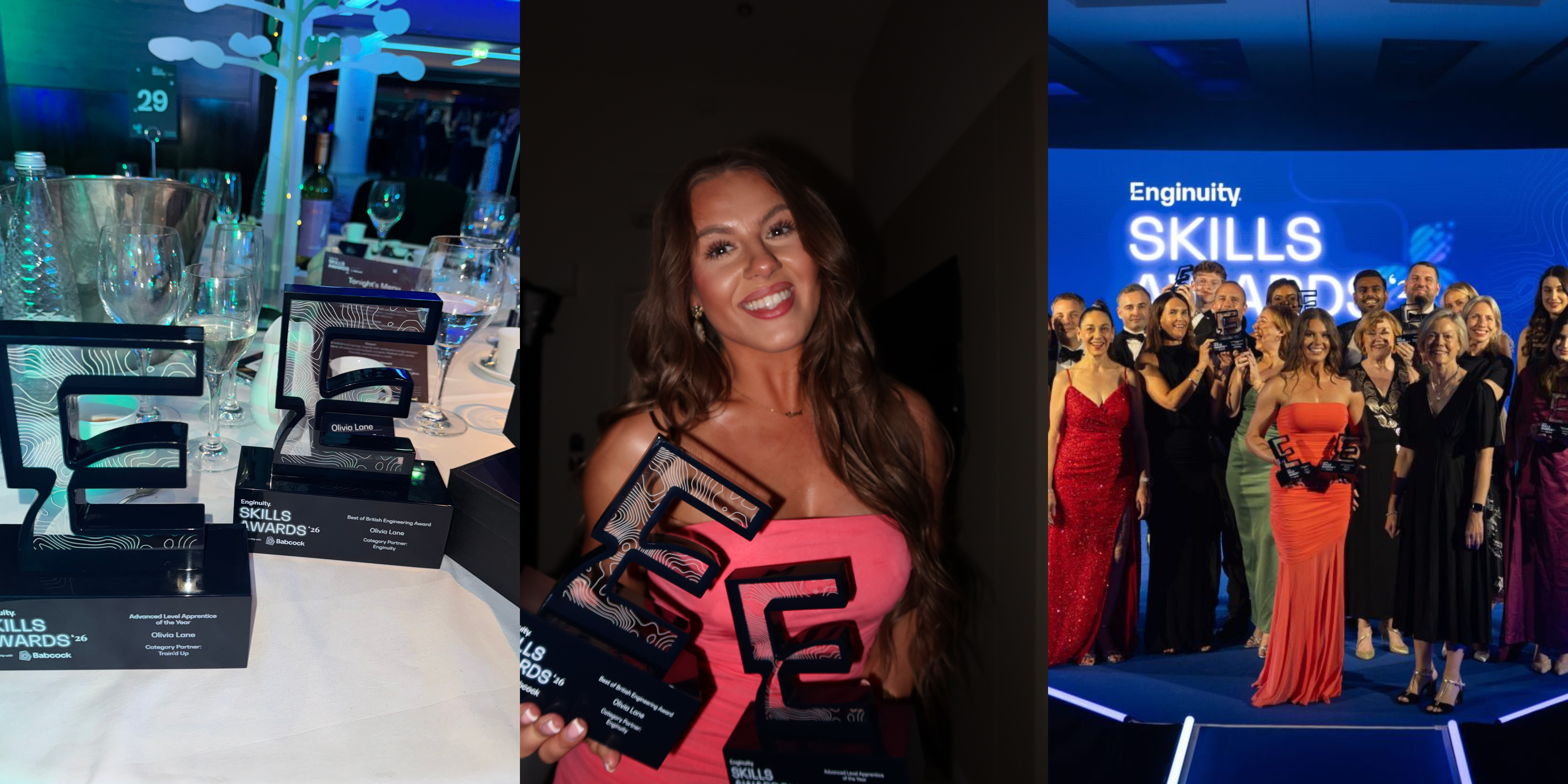 Olivia Lane named Advanced Level Apprentice of the Year and overall Best of British Engineering at the 2026 Enginuity Skills Awards